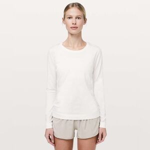 white relaxed lululemon swiftly